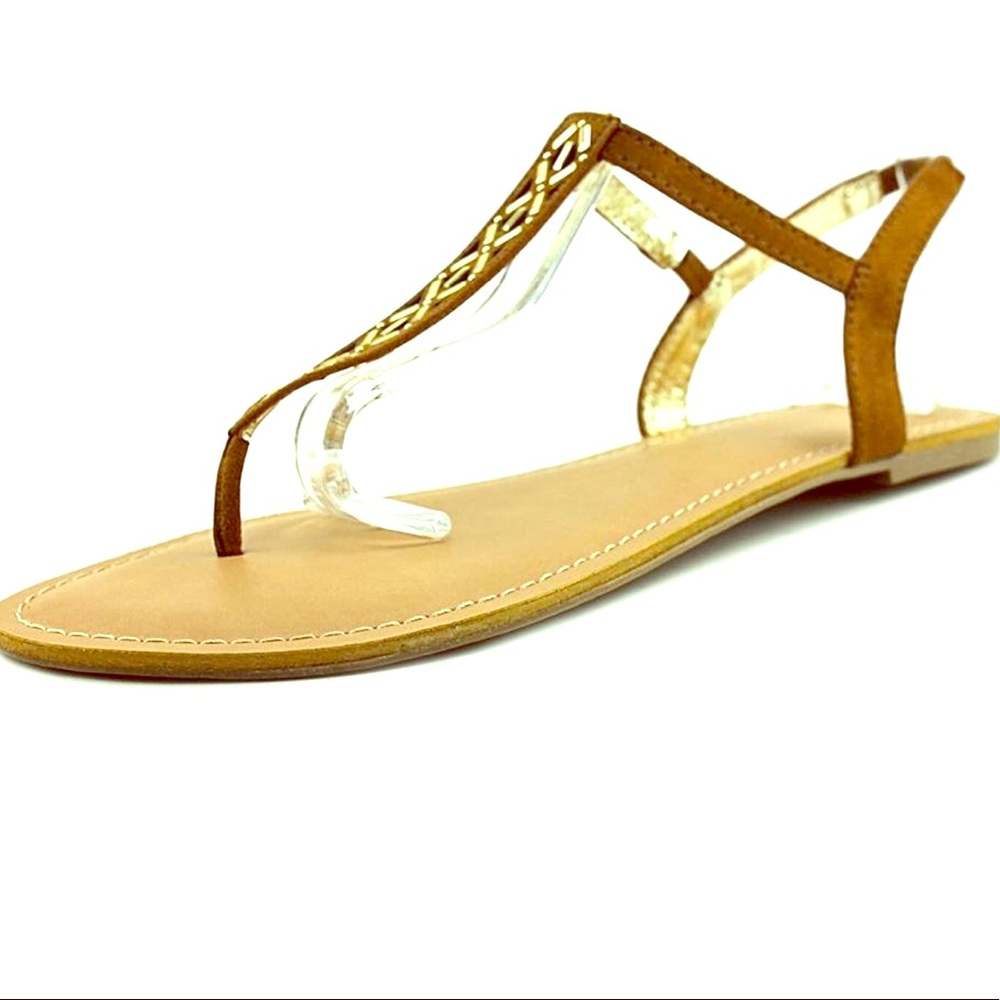MATERIAL GIRL SKYLER OPEN TOE Sandal CHESTNUT